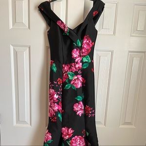 B. Darling formal black with floral dress